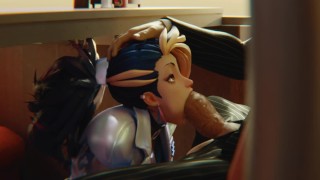  Akali-KDA女神淫蕩深喉口活 3D